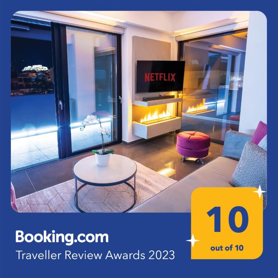 Appartamento Luxury Penthouse With Acropolis View And Jacuzzi Atene Esterno foto